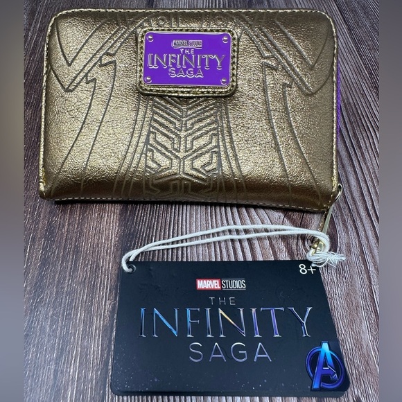 Marvel Loungefly Thanos The Infinity Saga Gauntlet Zip Around Wallet NWT - Picture 2 of 4